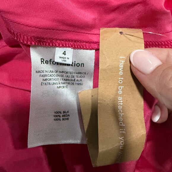 New Reformation Veria Silk Dress - Picture 4 of 5